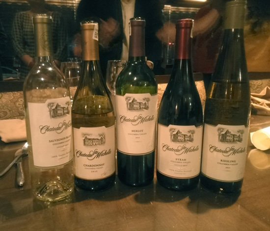 The wine line up