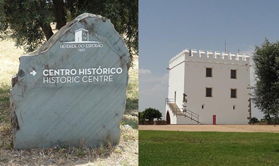 The historical Esporão Tower in the Historic Centre