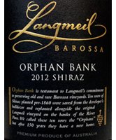 Langmeil Orphan Bank Shiraz 2012