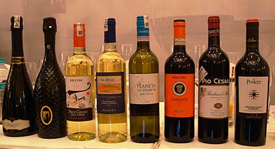 The wines at The Sweet Taste